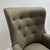 Hickory Chair Furniture Company Early 2000s Hickory Chair Isaac Wing Chair in Olive Wool Felt Upholstery For Sale - Image 4 of 12