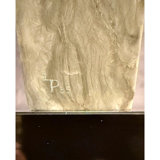 Late 20th Century Modern Carved Marble Abstract Sculpture For Sale In New York - Image 6 of 6