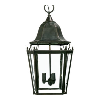 Colonial Style 8-Sided Metal Lantern For Sale