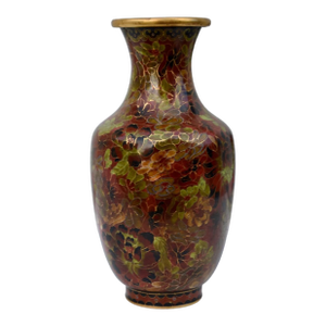 Vtg. Vintage Chinese Cloisonne Enamel Vase