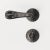 Versailles Matte Noir Door Handles with Condemnation by Jérôme Bugara, Set of 3 For Sale - Image 9 of 9