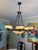 Traditional Alabaster and Brass 6 Light Chandelier For Sale - Image 3 of 3
