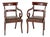 Set of Regency Elbow Chairs in Mahogany For Sale