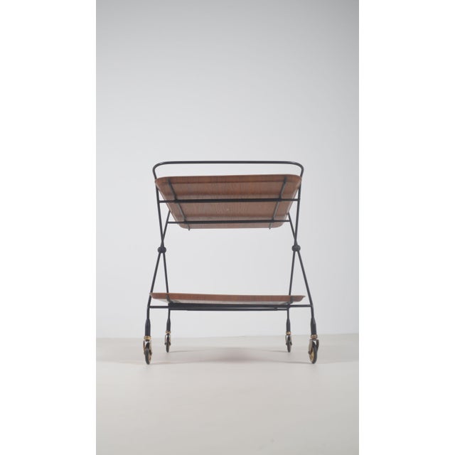 1960s Swedish Trolley attributed to Paul Nagel for Jie Gantofta, 1960s For Sale - Image 5 of 12