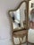 French Louis XV Style Giltwood Triptych Dressing Mirror Vanity With Marble Consoles and Matching Stool For Sale - Image 12 of 12