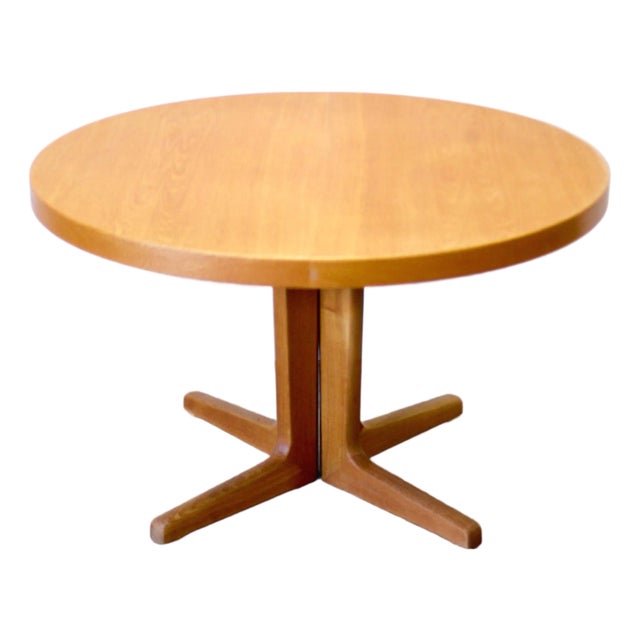 Skovby Møbelfabrik Round Danish Teak Dining Table For Sale