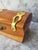 Mid-Century Modern 1980s Wood and Brass Box For Sale - Image 3 of 14
