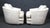 Mid-Century Modern Pair of Mid-Century White Lounge Chairs For Sale - Image 3 of 11