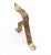 Traditional Set of Vintage Brass Plated Steel Curtain Rod Brackets For Sale - Image 3 of 6