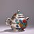 Asian Late 19th Century Asian Silver-Plated Enamel Teapot With Fish Motif For Sale - Image 3 of 10