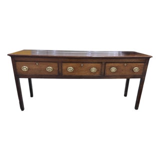 19th Century Georgian Oak Sideboard For Sale