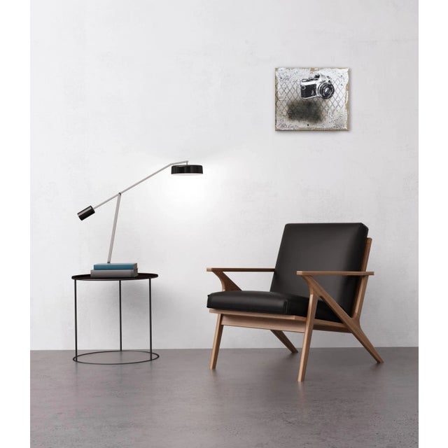 Textile "Nikon Away" Contemporary Trompe L'oeil Still Life Painting by Carl Smith For Sale - Image 7 of 9