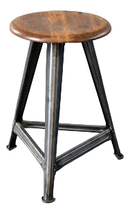 Industrial Factory Stool by Rowac, 1930s