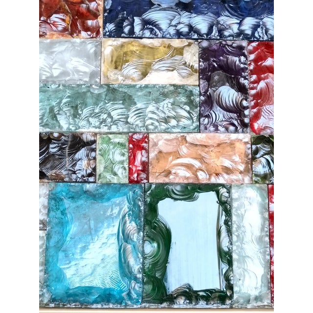 Vintage Rectangular Coffee Table with Chiselled Murano Glass Top from Poliarte, Italy, 1960s For Sale - Image 12 of 13