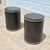 2000s Faux Bois Wood & Mother of Pearl Drum Tables Drink Accent Side Tables, a Pair For Sale - Image 4 of 14