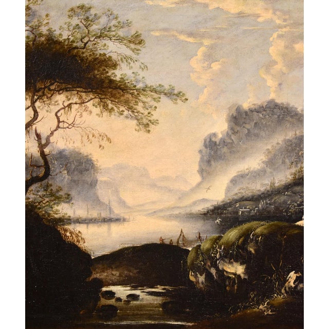 Hans De Jode, Winter Landscape, 1650, Oil on Canvas For Sale - Image 10 of 14
