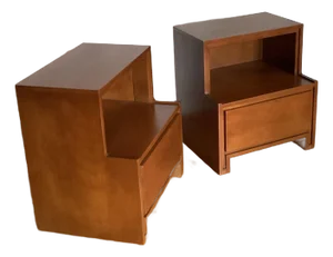 Pair of Vintage Mid Century Modern Nightstands Russell Wright Conant Ball