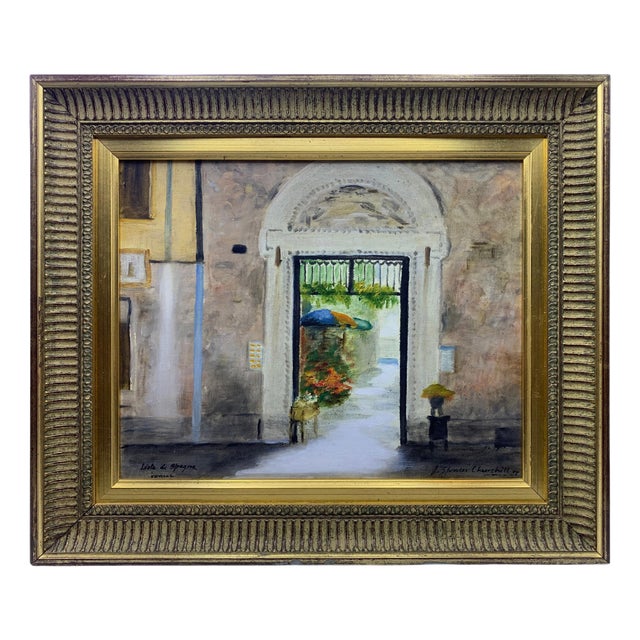 John Spencer Churchill (Nephew of Winston Churchill), Lista di Spagna, 1990s, Oil Painting For Sale