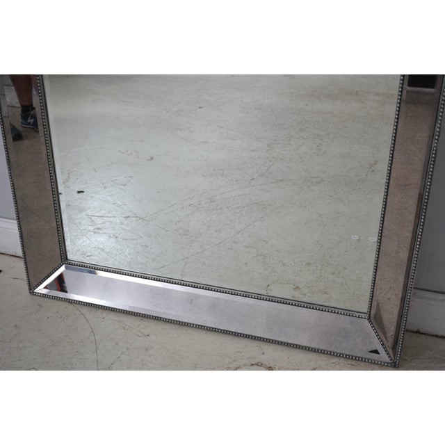 1990s Large Venetian Rectangular Floor Standing Dressing Mirror For Sale - Image 5 of 9