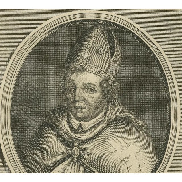 Daumont, Saint Arno, Bishop of Metz, 1670, Engraving For Sale - Image 4 of 10