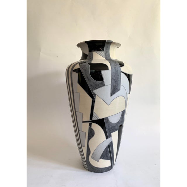 Monumental Ceramic Floor Vase For Sale - Image 11 of 11