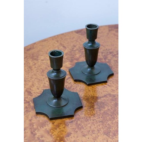 Model 55 Candlesticks from GAB, 1930s, Set of 2 For Sale - Image 4 of 10