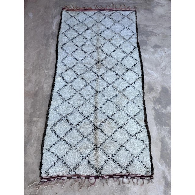 Beni Ourain Rug - 6'1" X 13'2" Ft For Sale - Image 4 of 10