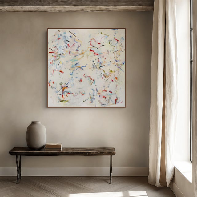 Abstract Gina Werfel "Sunset Route" Oil Painting For Sale - Image 3 of 4
