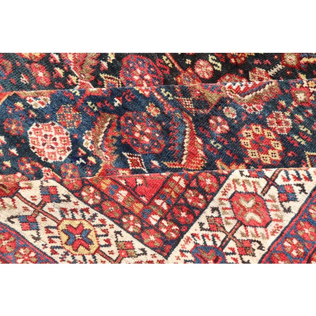 19th Century Antique Persian Qashqai Rug 6' X 9'3" For Sale - Image 12 of 13