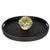 Boho Chic Artifacts Rattan Oval Tray With Cutout Handles in Tudor Black - 18" For Sale - Image 3 of 9