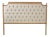 Audley Tufted Headboard in Queen in Natural Linen in Beige For Sale