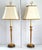 Mid 20th Century 38" Tall Lamp Pair French Empire Gold For Sale - Image 5 of 15