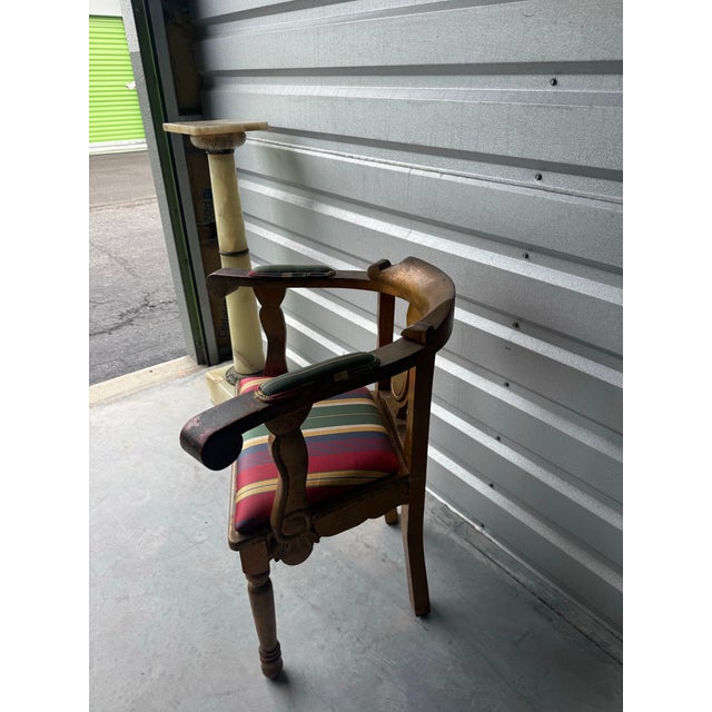Early 1900’s Gilded Corner Accent Chair For Sale In Jacksonville, FL - Image 6 of 7