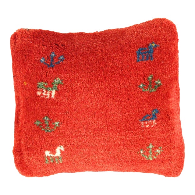 Pasargad DC Fine Hand Knotted Gabbeh Pillow For Sale