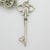 Vintage Italian Silver Decorative Keys to Happiness, Italy, 1970s For Sale - Image 4 of 14