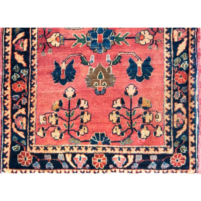 Blush Early 20th Century Persian Sarouk Rug For Sale - Image 8 of 12