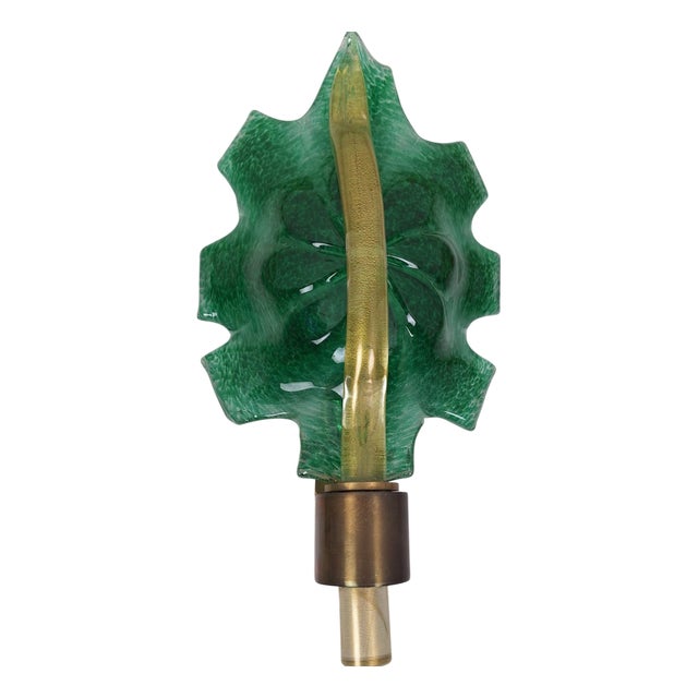 Large Wall Light in Brass and Murano Glass, 1990s For Sale