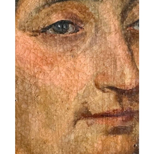 Anonimo, Female Portrait, Spain, 1850, Oil on Canvas For Sale - Image 7 of 11