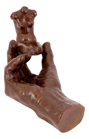 Art Nouveau Sculpture, 20th Century, Brown Patinated Bronze