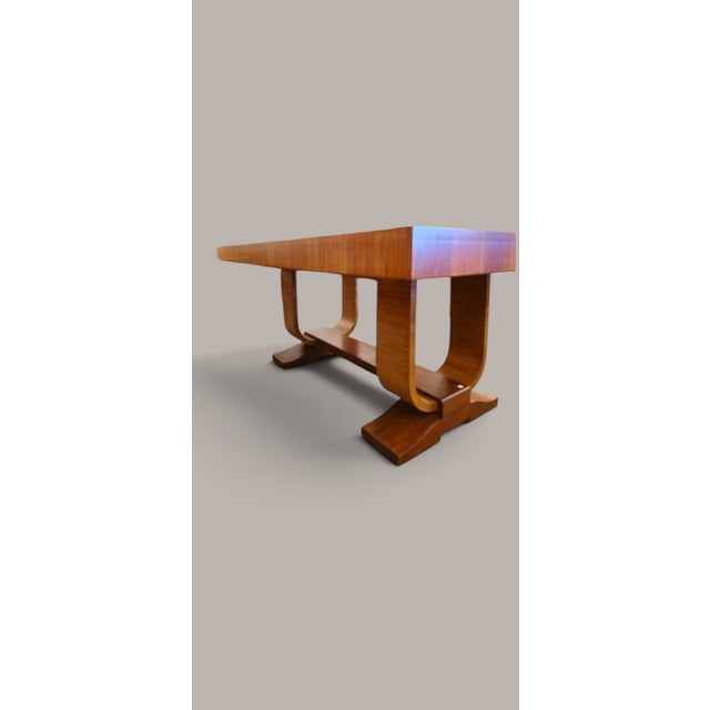 Art Deco Paul Dining Table and Chairs from De Coene Frères, Kortrijk, 1936, Set of 7 For Sale - Image 6 of 9