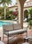 Black Neoclassical Turkish Powder-Coated Iron Settee With Custom Tailored Cushions For Sale - Image 8 of 9