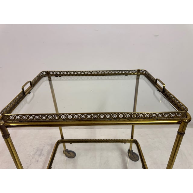 1960s French Brass Drinks Trolley, 1960s For Sale - Image 5 of 18