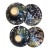 1940s Hand Thrown Drip Glazed Pottery Bowls, Set 4 For Sale