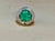 Modern 9 Ct Cushion Colombian Emerald & Diamond 2.5 Ct Ring Platinum Ring, Estate For Sale - Image 3 of 8