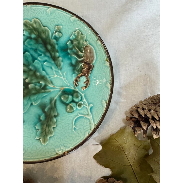 Vintage Scarab Earthenware Plate, in Good conditions. Designed 1920 to 1949