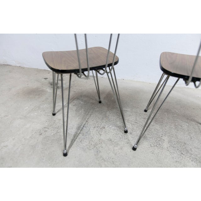 Formica Chairs with Brown Eiffel Legs, 1970s, Set of 2 For Sale - Image 9 of 15