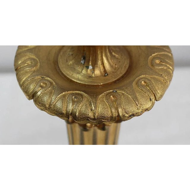 Gold Golden Bronze Torches, Early 20th Century, Set of 2 For Sale - Image 8 of 18