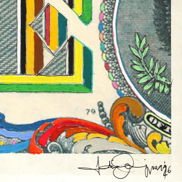 Abstract Wall St. Studies #4 - Original Urban Figurative Mixed Media Artwork on Paper For Sale - Image 3 of 6