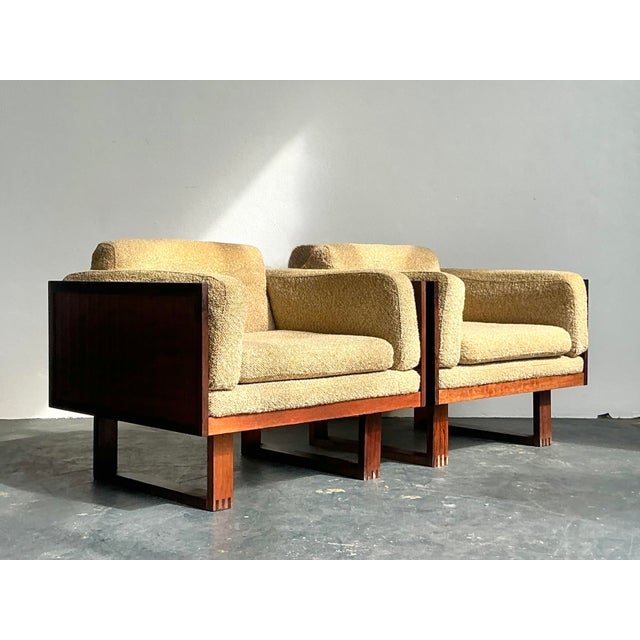 Mid-Century Modern Vintage Boho Poul Cadovius “Govenor” Teak Case Lounge Chairs - A Pair For Sale - Image 3 of 12