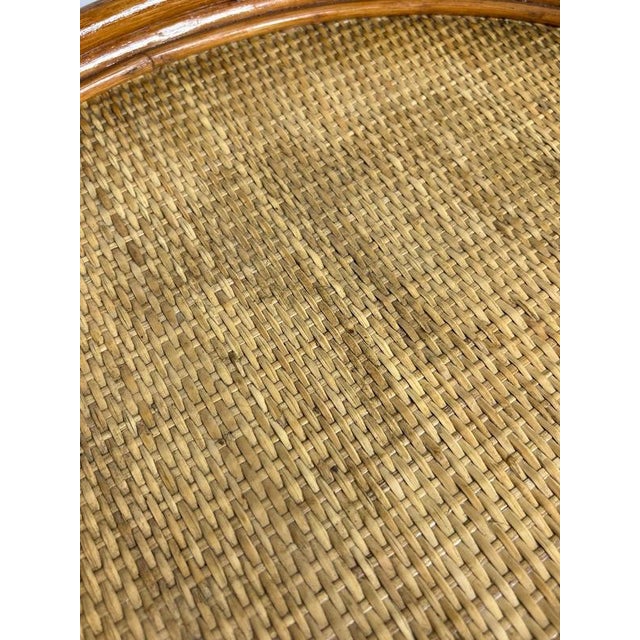 Vintage Wicker and Rattan Tray, France, 1960s For Sale - Image 6 of 13